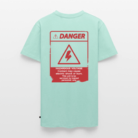 SPOD Männer Premium T-Shirt | Spreadshirt 812 Mint  / S Danger High Voltage - Männer Premium T-Shirt E-Bike-Community