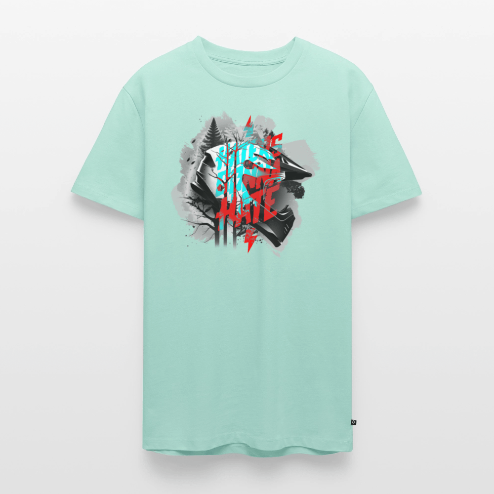 SPOD Männer Premium T-Shirt | Spreadshirt 812 Mint  / S Haters gonna Hate - Fullface Männer Premium T-Shirt E-Bike-Community