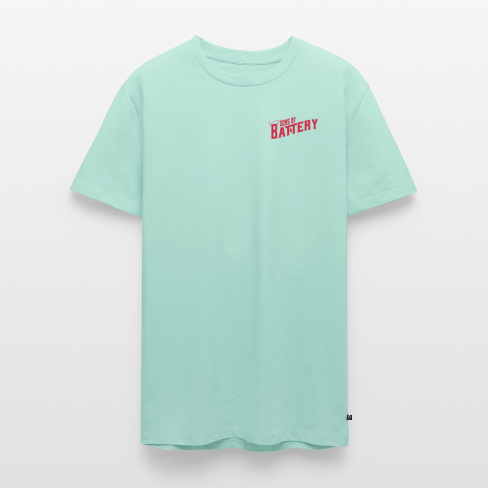 SPOD Männer Premium T-Shirt | Spreadshirt 812 Mint  / S Oldschool - Männer Premium T-Shirt E-Bike-Community