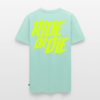 SPOD Männer Premium T-Shirt | Spreadshirt 812 Mint  / S Ride or Die - Neongelb - Männer Premium T-Shirt E-Bike-Community