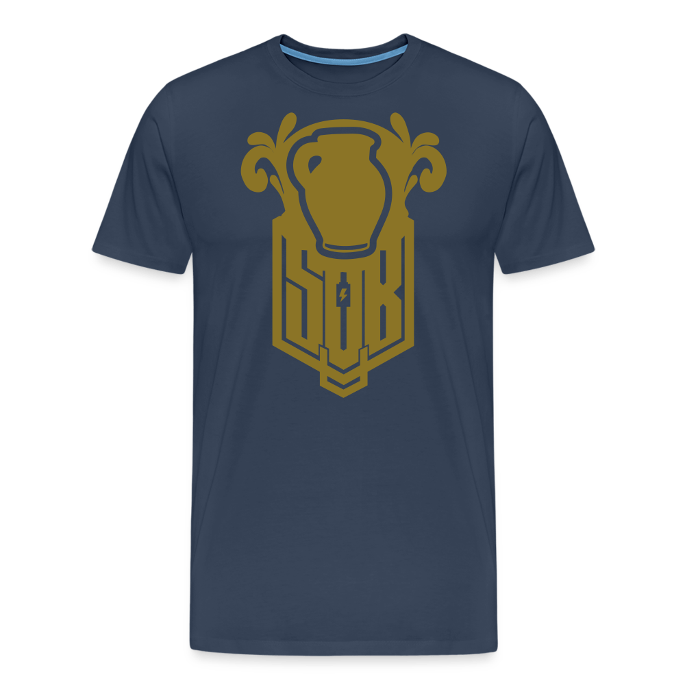 SPOD Männer Premium T-Shirt | Spreadshirt 812 Navy / S Bembel - Gold - Premium T-Shirt E-Bike-Community
