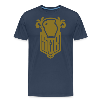 SPOD Männer Premium T-Shirt | Spreadshirt 812 Navy / S Bembel - Gold - Premium T-Shirt E-Bike-Community