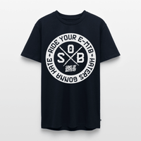 SPOD Männer Premium T-Shirt | Spreadshirt 812 Navy / S "Haters Front" - Sons of Battery - Männer Premium T-Shirt E-Bike-Community