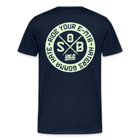SPOD Männer Premium T-Shirt | Spreadshirt 812 Navy / S "Haters" Glow in the Dark - Sons of Battery - Männer Premium T-Shirt E-Bike-Community