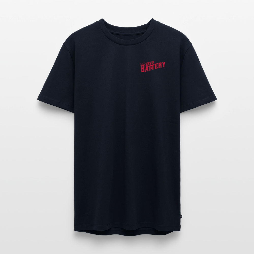 SPOD Männer Premium T-Shirt | Spreadshirt 812 Navy / S Oldschool - Männer Premium T-Shirt E-Bike-Community