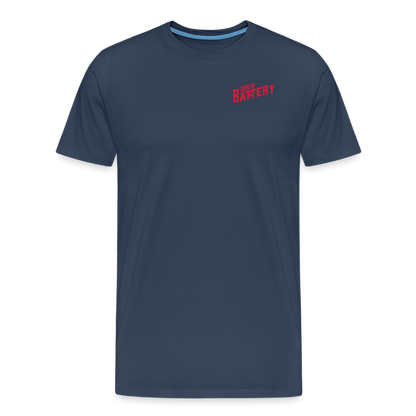 SPOD Männer Premium T-Shirt | Spreadshirt 812 Navy / S Oldschool - Männer Premium T-Shirt E-Bike-Community