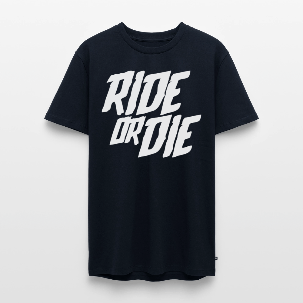 SPOD Männer Premium T-Shirt | Spreadshirt 812 Navy / S Ride or Die - Männer Premium T-Shirt bis 5XL E-Bike-Community