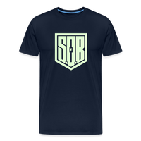 SPOD Männer Premium T-Shirt | Spreadshirt 812 Navy / S SOB - Glow in the Dark - Männer Premium T-Shirt E-Bike-Community