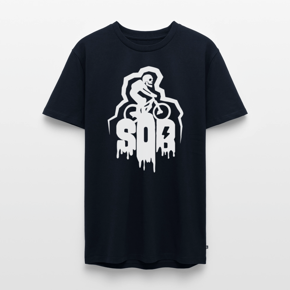 SPOD Männer Premium T-Shirt | Spreadshirt 812 Navy / S SoB Horror - SONS OF BATTERY - Männer Premium T-Shirt E-Bike-Community