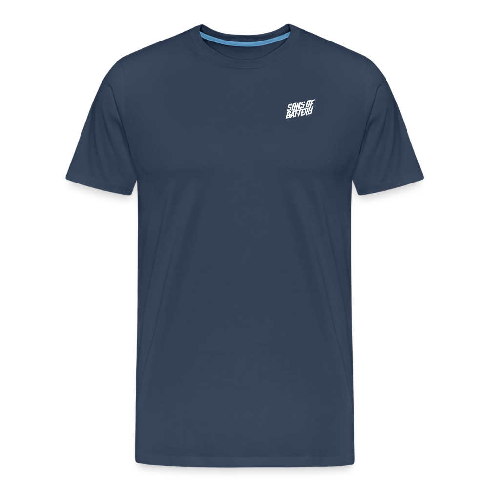 SPOD Männer Premium T-Shirt | Spreadshirt 812 Navy / S SONS (2 Seiten) - Männer Premium T-Shirt E-Bike-Community