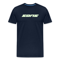 SPOD Männer Premium T-Shirt | Spreadshirt 812 Navy / S SONS - Glow in the Dark - Männer Premium T-Shirt E-Bike-Community