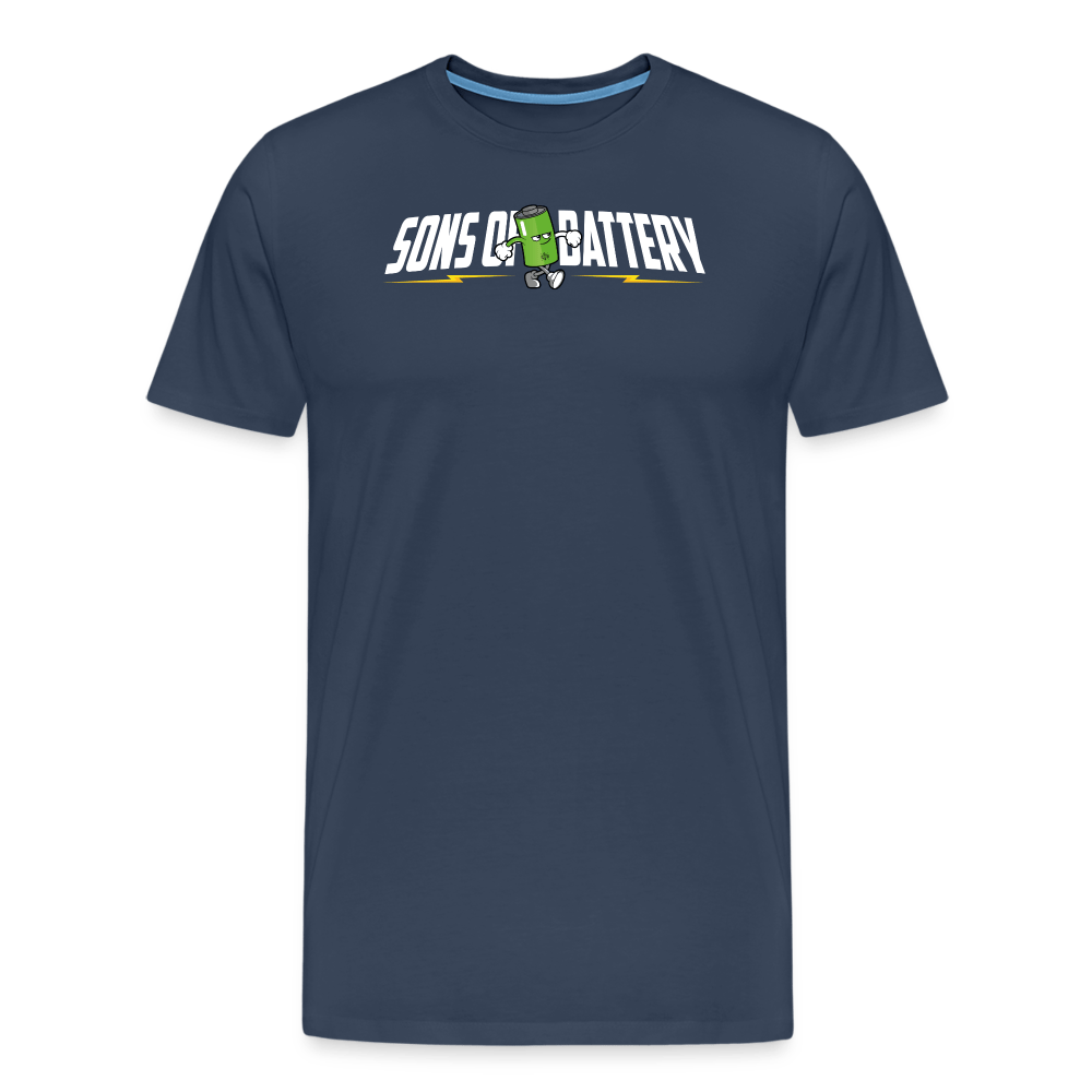 SPOD Männer Premium T-Shirt | Spreadshirt 812 Navy / S Sons of Battery B-Boy Männer Premium T-Shirt E-Bike-Community