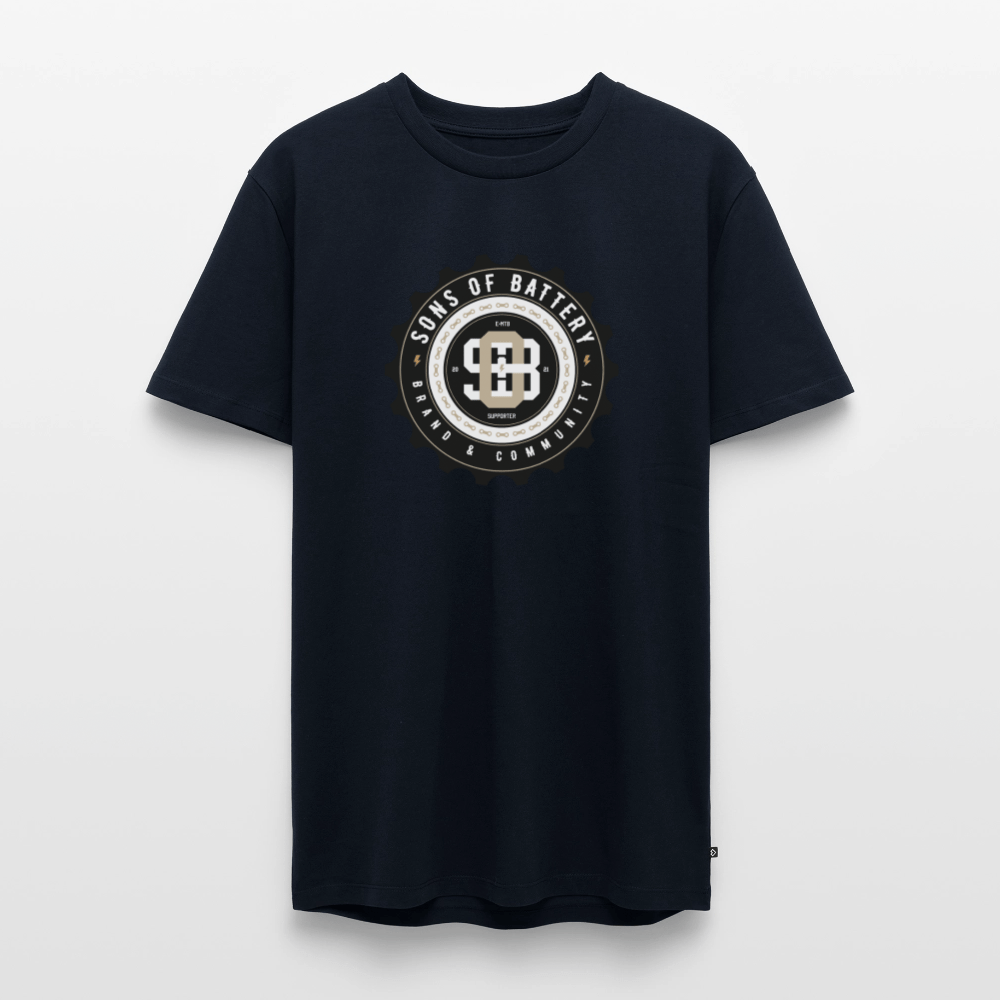 SPOD Männer Premium T-Shirt | Spreadshirt 812 Navy / S Sons of Battery EMTB SUPPORT 21 - Men’s Premium T-Shirt E-Bike-Community