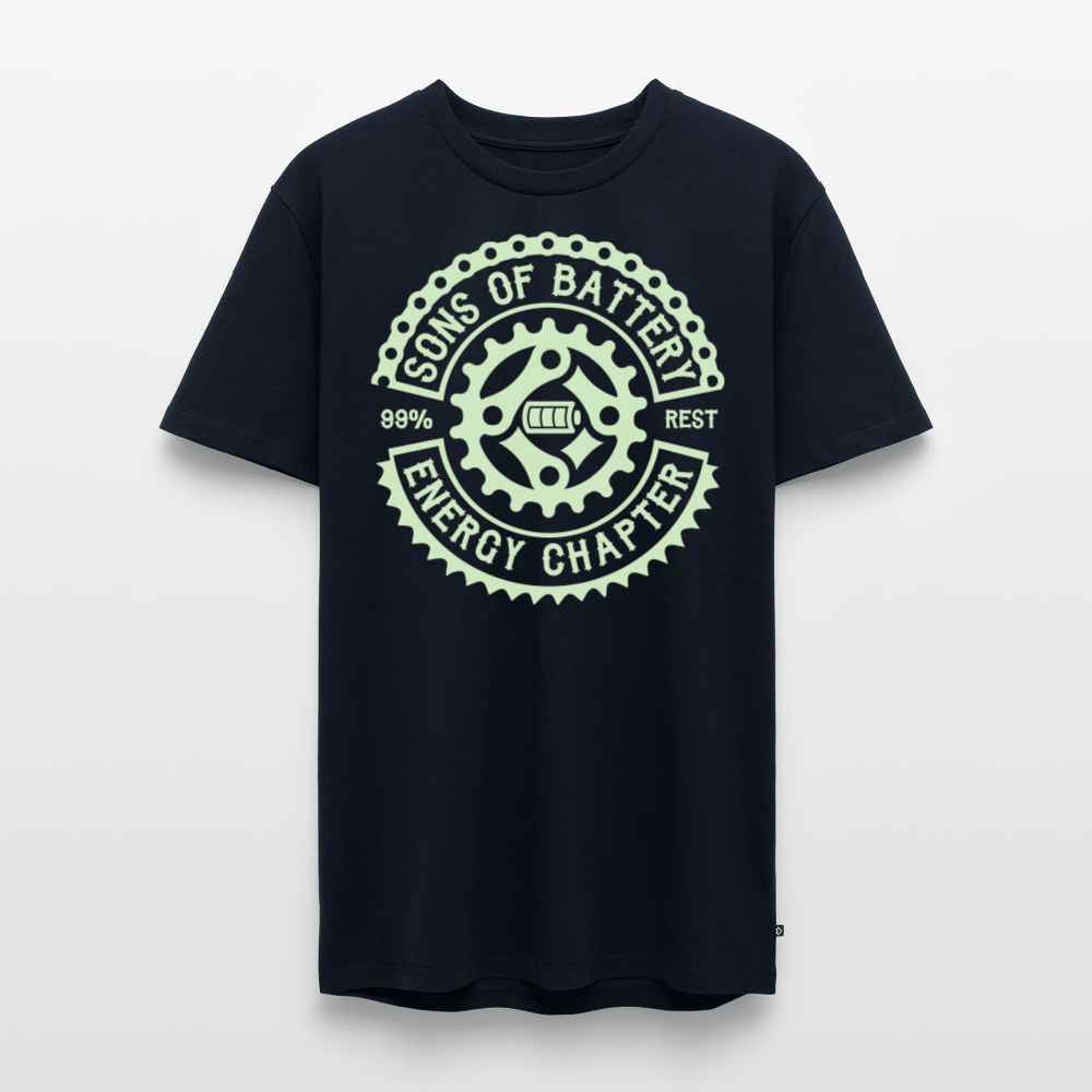 SPOD Männer Premium T-Shirt | Spreadshirt 812 Navy / S Sons of Battery Rocker Classic - Glow in the Dark -Männer Premium T-Shirt E-Bike-Community