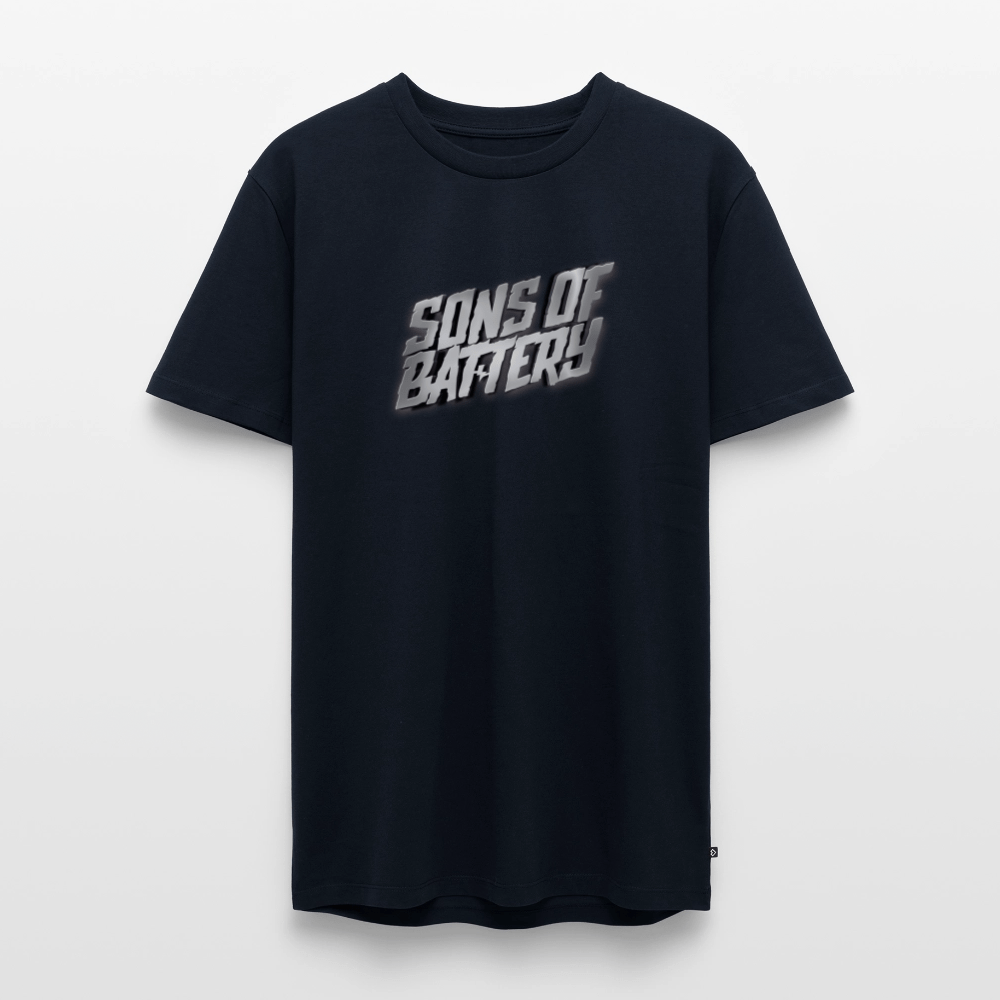 SPOD Männer Premium T-Shirt | Spreadshirt 812 Navy / S SONS OF BATTERY - Signature 3D - Männer Premium T-Shirt E-Bike-Community