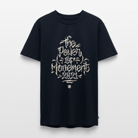 SPOD Männer Premium T-Shirt | Spreadshirt 812 Navy / S The Power of Movement - Front -Männer Premium T-Shirt E-Bike-Community