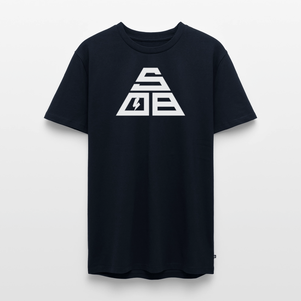 SPOD Männer Premium T-Shirt | Spreadshirt 812 Navy / S Triangle - Männer Premium T-Shirt E-Bike-Community