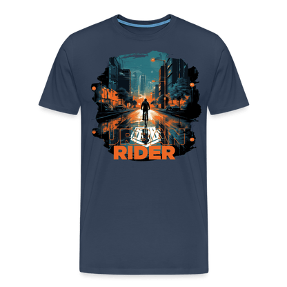 SPOD Männer Premium T-Shirt | Spreadshirt 812 Navy / S Urban Rider - Männer Premium T-Shirt E-Bike-Community