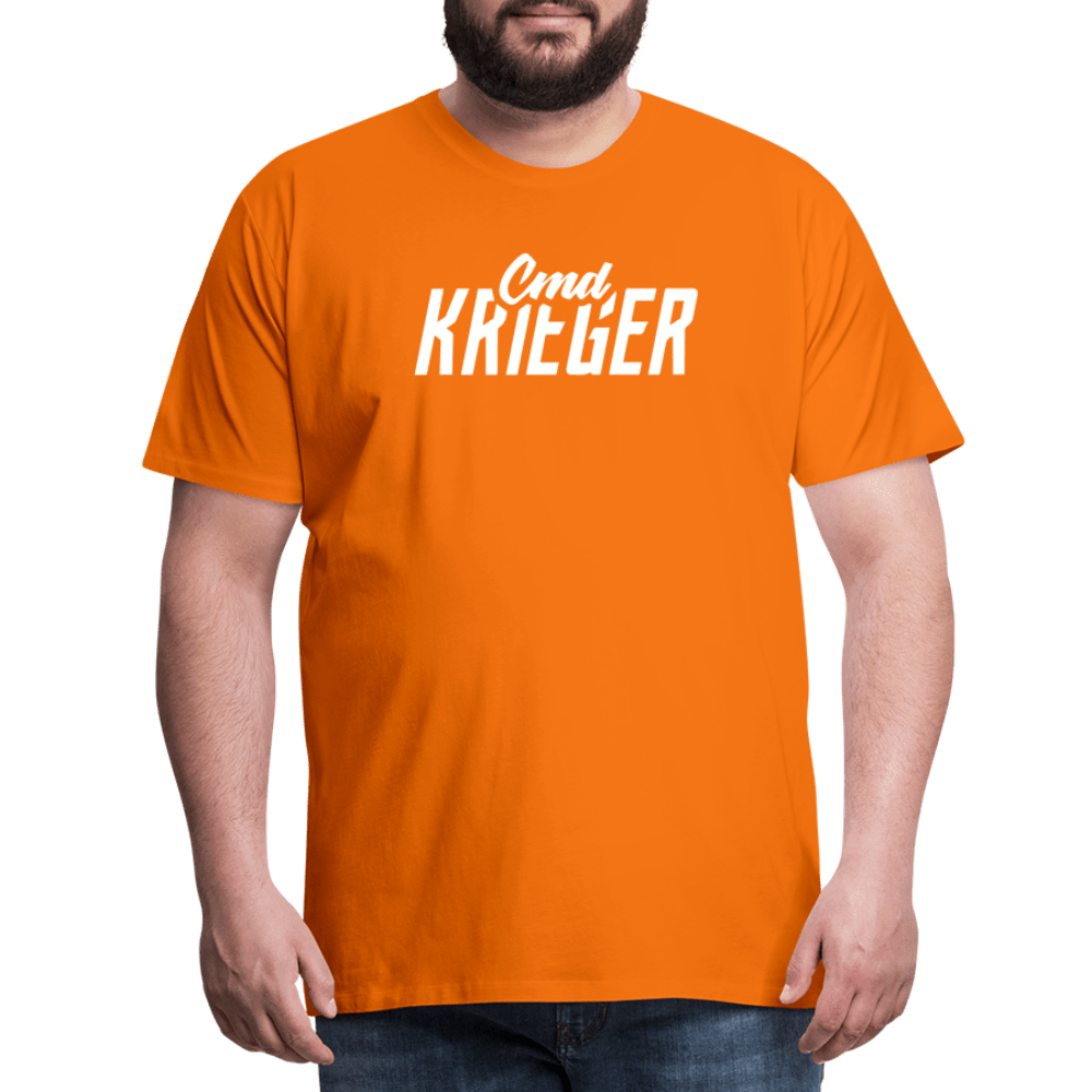 SPOD Männer Premium T-Shirt | Spreadshirt 812 Orange / S Commander Krieger - Flex - Männer Premium T-Shirt E-Bike-Community