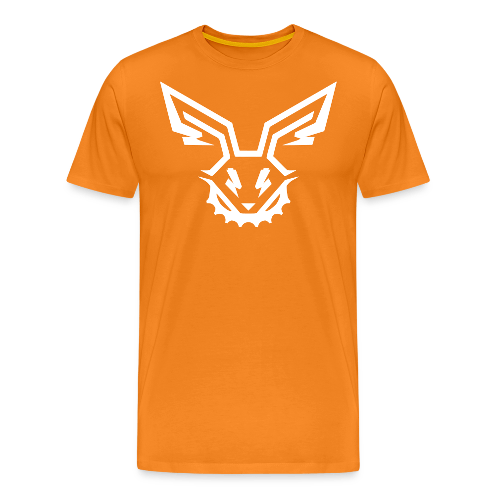 SPOD Männer Premium T-Shirt | Spreadshirt 812 Orange / S Electro Bunny Weiß - Männer Premium T-Shirt E-Bike-Community