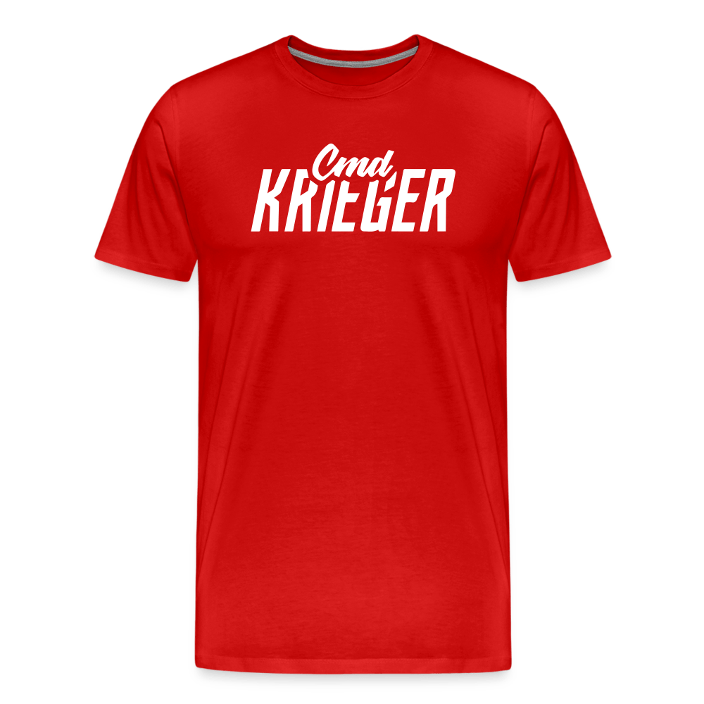 SPOD Männer Premium T-Shirt | Spreadshirt 812 Rot / S Commander Krieger - Flex - Männer Premium T-Shirt E-Bike-Community