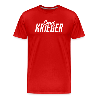 SPOD Männer Premium T-Shirt | Spreadshirt 812 Rot / S Commander Krieger - Flex - Männer Premium T-Shirt E-Bike-Community