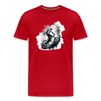 SPOD Männer Premium T-Shirt | Spreadshirt 812 Rot / S Enduro Biker - Männer Premium T-Shirt E-Bike-Community