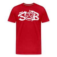 SPOD Männer Premium T-Shirt | Spreadshirt 812 Rot / S Halloween 23 - Männer Premium T-Shirt E-Bike-Community