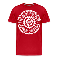 SPOD Männer Premium T-Shirt | Spreadshirt 812 Rot / S Original - Sons of Battery Logo - (DTF) Männer Premium T-Shirt E-Bike-Community