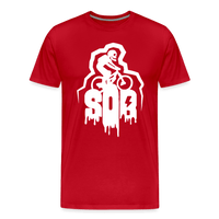 SPOD Männer Premium T-Shirt | Spreadshirt 812 Rot / S SoB Horror - SONS OF BATTERY - Männer Premium T-Shirt E-Bike-Community