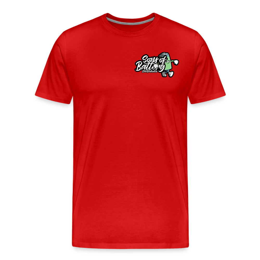 SPOD Männer Premium T-Shirt | Spreadshirt 812 Rot / S Sons of Battery Boy - Männer Premium T-Shirt E-Bike-Community
