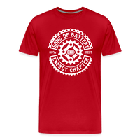 SPOD Männer Premium T-Shirt | Spreadshirt 812 Rot / S SONS OF BATTERY E-MC - Rocker Logo - Premium Shirt E-Bike-Community