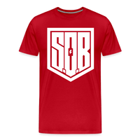 SPOD Männer Premium T-Shirt | Spreadshirt 812 Rot / S SONS OF BATTERY - SoB Supporter - Männer Premium T-Shirt E-Bike-Community