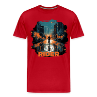 SPOD Männer Premium T-Shirt | Spreadshirt 812 Rot / S Urban Rider - Männer Premium T-Shirt E-Bike-Community