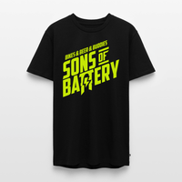 SPOD Männer Premium T-Shirt | Spreadshirt 812 Schwarz / S 3B - BIKES BEER BUDDIES - Neongelb - SONS OF BATTERY Premium E-Bike-Community