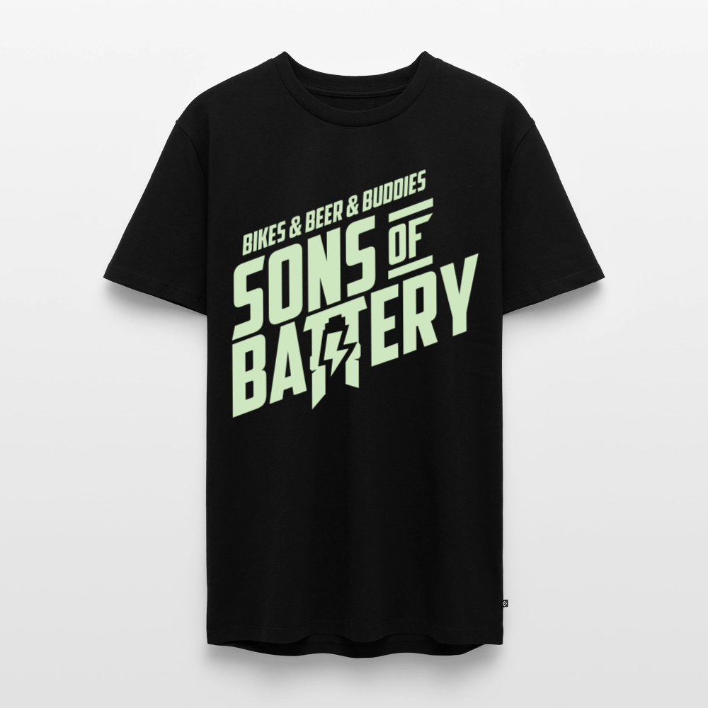 SPOD Männer Premium T-Shirt | Spreadshirt 812 Schwarz / S 3B's - Glow in the Dark -Männer Premium T-Shirt E-Bike-Community