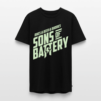 SPOD Männer Premium T-Shirt | Spreadshirt 812 Schwarz / S 3B's - Glow in the Dark -Männer Premium T-Shirt E-Bike-Community