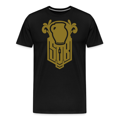 SPOD Männer Premium T-Shirt | Spreadshirt 812 Schwarz / S Bembel - Gold - Premium T-Shirt E-Bike-Community