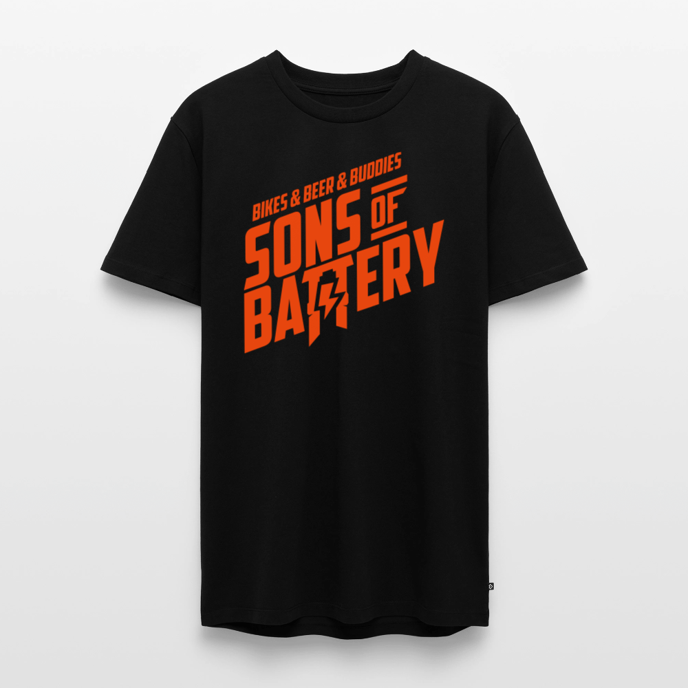 SPOD Männer Premium T-Shirt | Spreadshirt 812 Schwarz / S Bike Beer & Buddies - Neonorange - Männer Premium T-Shirt E-Bike-Community