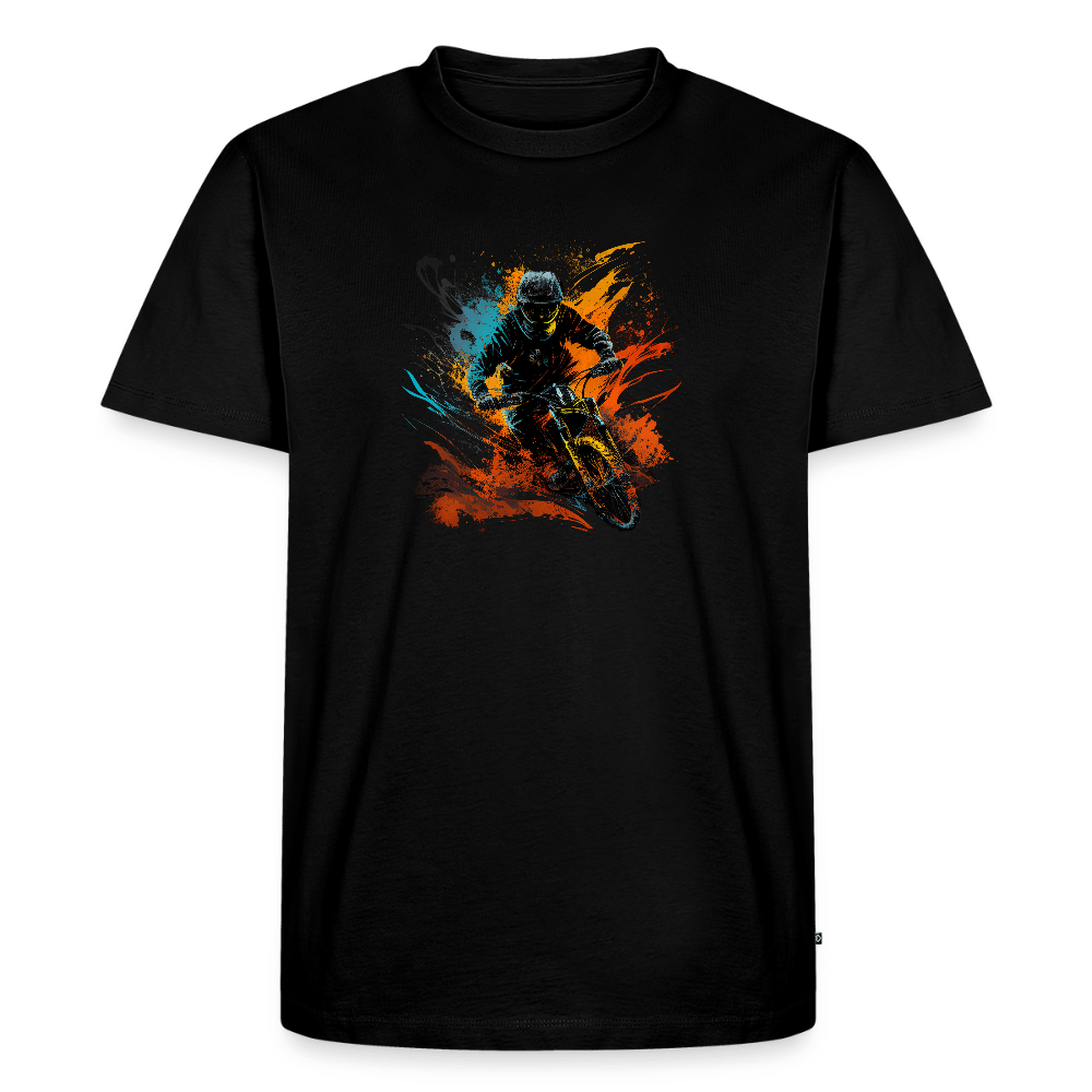 SPOD Männer Premium T-Shirt | Spreadshirt 812 Schwarz / S Color Biker - Männer Premium T-Shirt E-Bike-Community