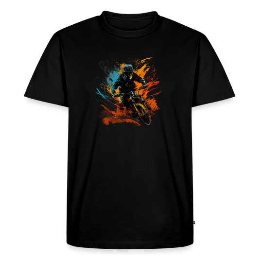 SPOD Männer Premium T-Shirt | Spreadshirt 812 Schwarz / S Color Biker - Männer Premium T-Shirt E-Bike-Community