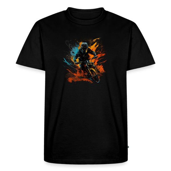 SPOD Männer Premium T-Shirt | Spreadshirt 812 Schwarz / S Color Biker - Männer Premium T-Shirt E-Bike-Community