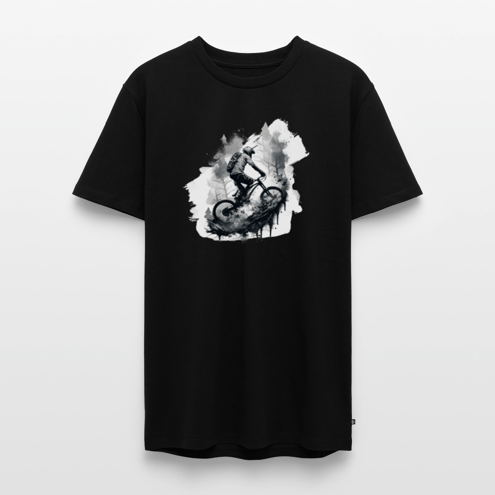 SPOD Männer Premium T-Shirt | Spreadshirt 812 Schwarz / S Enduro Biker - Männer Premium T-Shirt E-Bike-Community