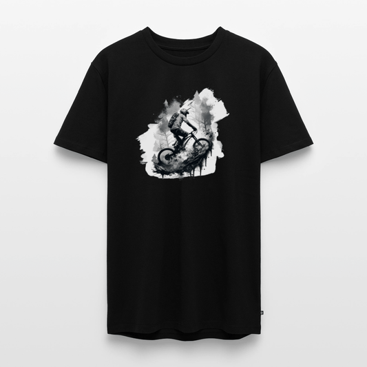 SPOD Männer Premium T-Shirt | Spreadshirt 812 Schwarz / S Enduro Biker - Männer Premium T-Shirt E-Bike-Community