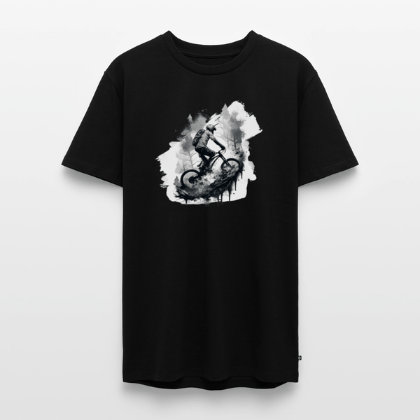 SPOD Männer Premium T-Shirt | Spreadshirt 812 Schwarz / S Enduro Biker - Männer Premium T-Shirt E-Bike-Community