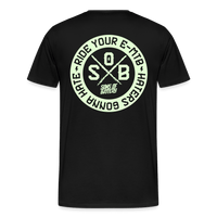SPOD Männer Premium T-Shirt | Spreadshirt 812 Schwarz / S "Haters" Glow in the Dark - Sons of Battery - Männer Premium T-Shirt E-Bike-Community