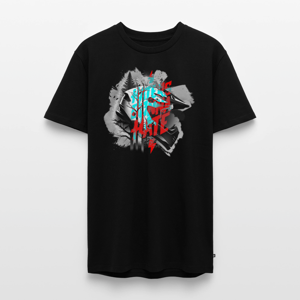 SPOD Männer Premium T-Shirt | Spreadshirt 812 Schwarz / S Haters gonna Hate - Fullface Männer Premium T-Shirt E-Bike-Community