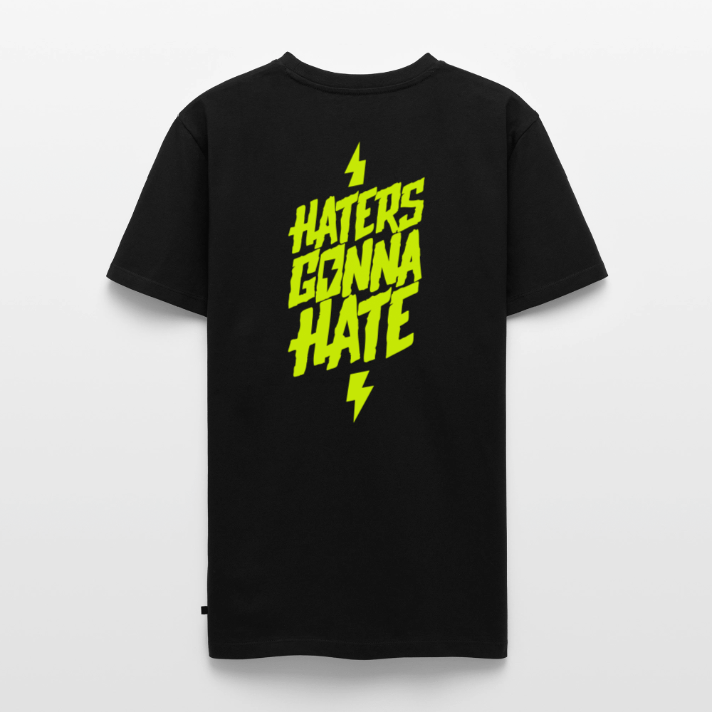 SPOD Männer Premium T-Shirt | Spreadshirt 812 Schwarz / S Haters gonna Hate - Männer Premium T-Shirt E-Bike-Community