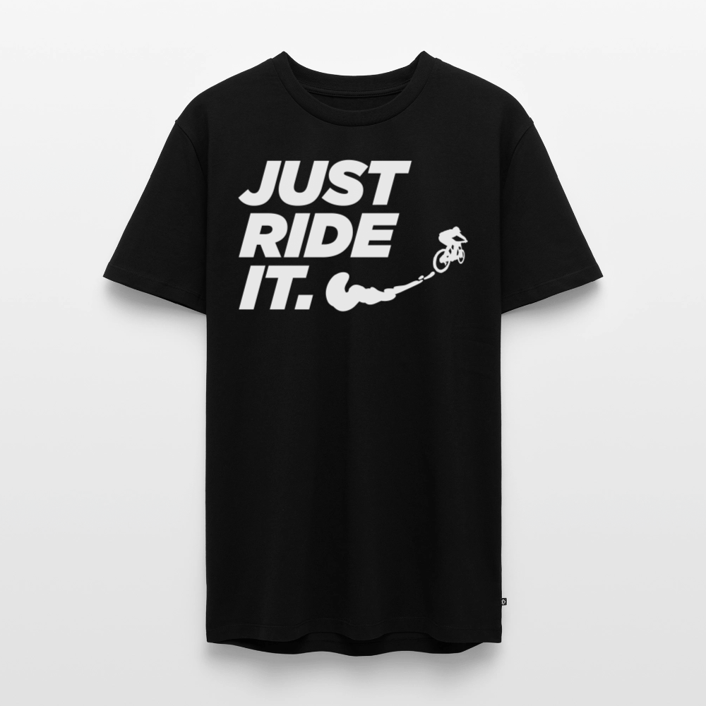 SPOD Männer Premium T-Shirt | Spreadshirt 812 Schwarz / S Just Ride it - Männer Premium T-Shirt E-Bike-Community