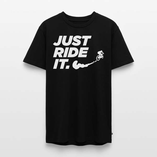 SPOD Männer Premium T-Shirt | Spreadshirt 812 Schwarz / S Just Ride it - Männer Premium T-Shirt E-Bike-Community